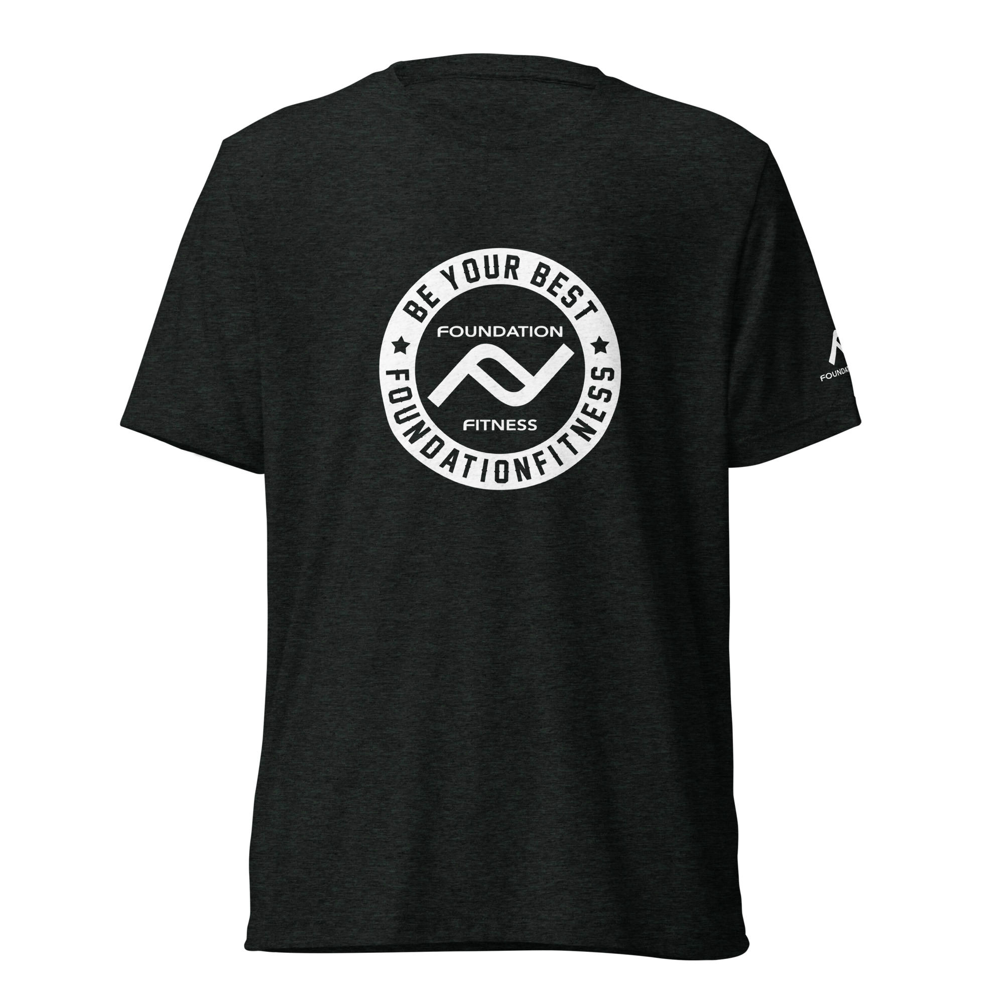 FF Circle Logo (White) Short sleeve t-shirt - Foundation Fitness